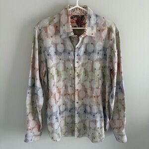 Robert Graham Long Sleeve Button Down Shirt Flip Cuff.